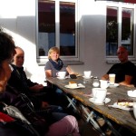 Radtour Kaffee trinken zum Schluss